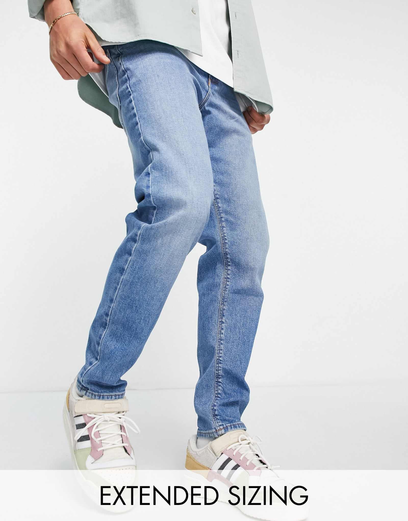 Зауженные джинсы-стрейч ASOS DESIGN в стиле 90-х, после стирки