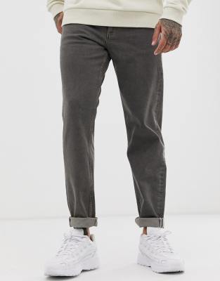 stretch tapered jeans