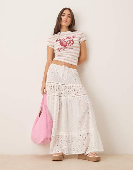ASOS DESIGN - Stribet baby-t-shirt med grafik, 2 af 4