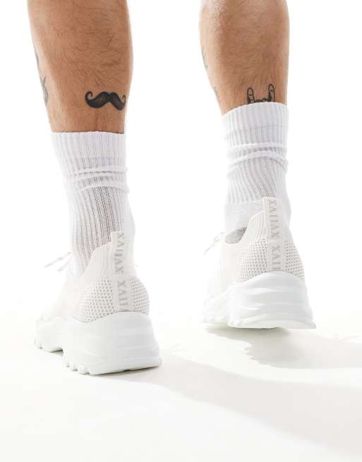 ASOS DESIGN – Strick-Sneaker in Weiß zum Schnüren, 5 von 5