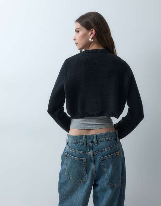 ASOS DESIGN Strickjacke in Schwarz, 4 von 4
