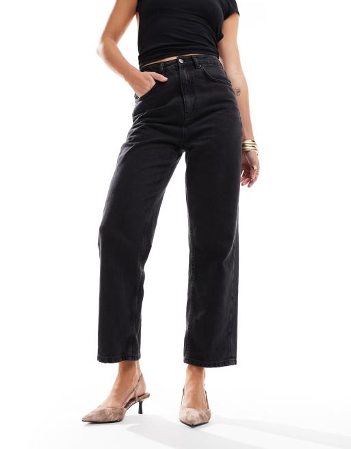 ASOS DESIGN – Strike – Denim-Pumps in Rosa mit Kitten-Heel-Absatz und Fersenriemen, 2 von 4