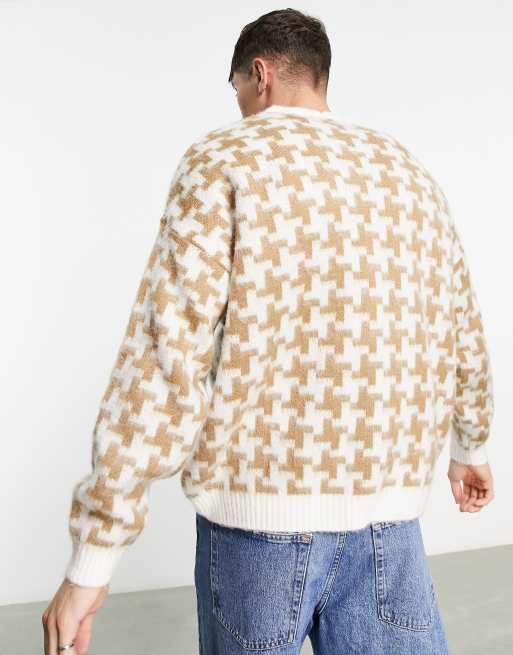 ASOS DESIGN - Strikket blød cardigan med geometrisk design, 3 af 4