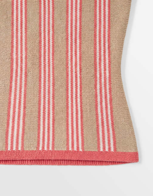 ASOS DESIGN - Strikket cami-top med multifarvede striber - Del af sæt, 8 af 8