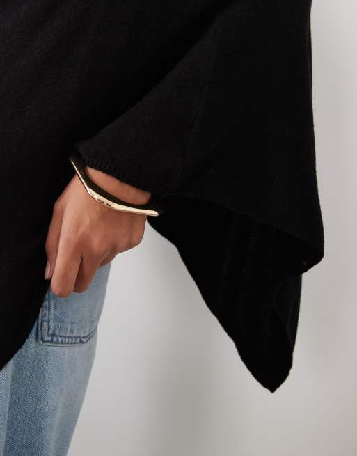 ASOS DESIGN strikket kapetop i sort, 2 af 4