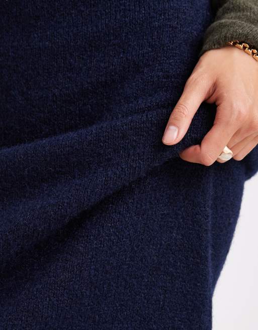 ASOS DESIGN - Strikket maxinederdel i uldblanding - Del af sæt, 3 af 5