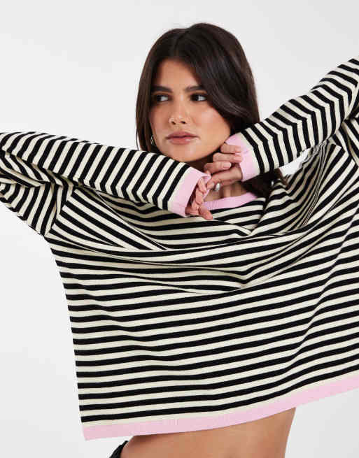 ASOS DESIGN striktrøje med gul og sort stribe, 2 af 4