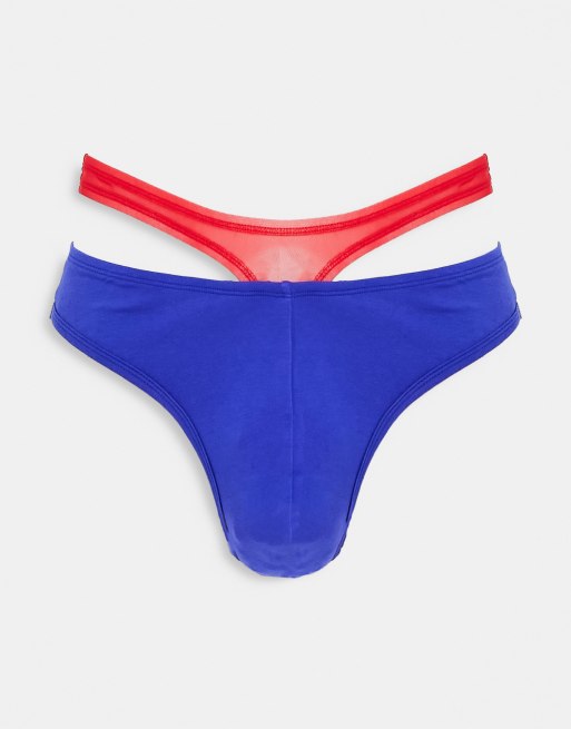 ASOS DESIGN - String à double lanière en tulle