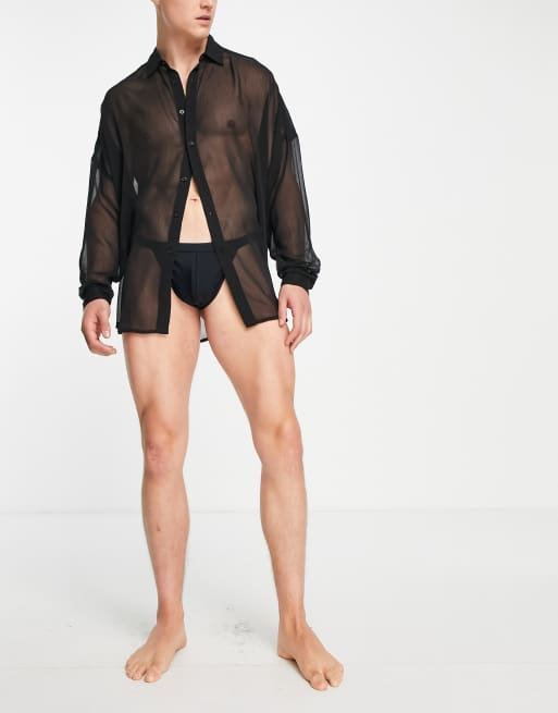 ASOS DESIGN - String de bain - Noir, 4 de 4