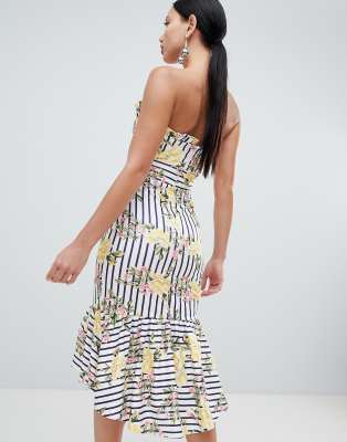 asos floral scuba dress