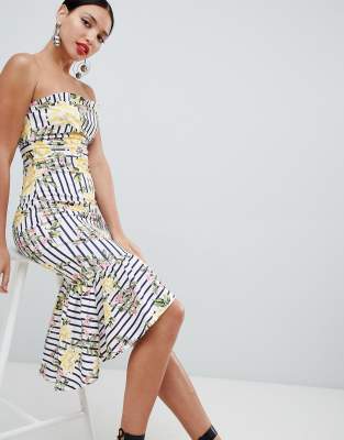 asos stripe midi dress