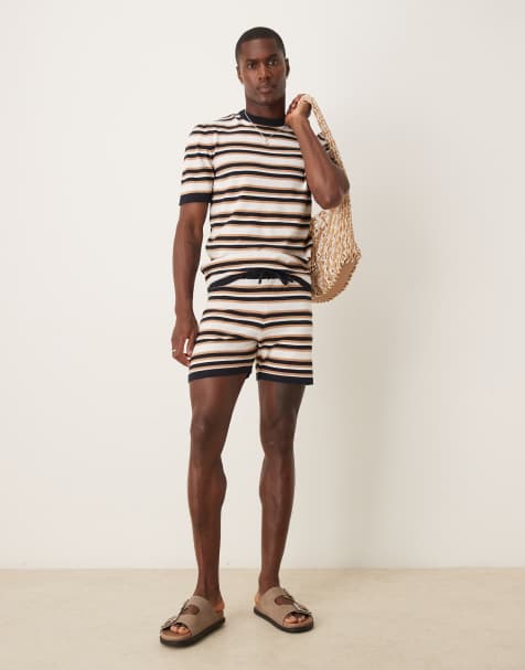 ASOS DESIGN stripe knitted set - view 1