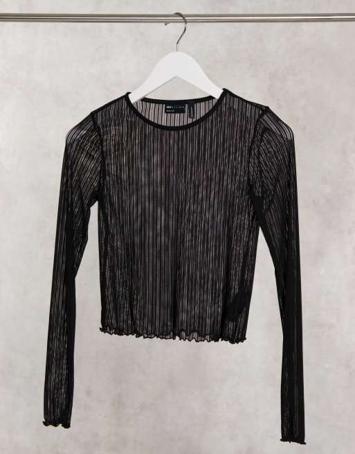 mesh long sleeve top men