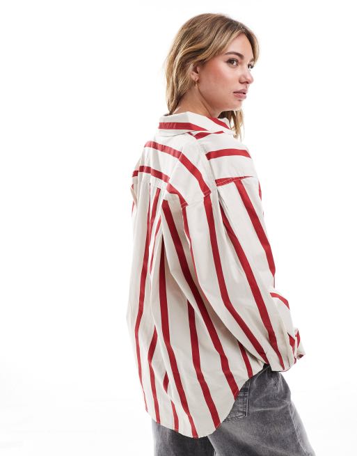Rest&Recreation レストアンドレクリエーション OVERSIZED STRIPE SHIRT オーバーサイズストライプシャツ 24AW イエロー 4-1031M 250885 Rest&Recreation レストアンドレクリエーション OVERSIZED