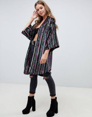 sequin kimono asos