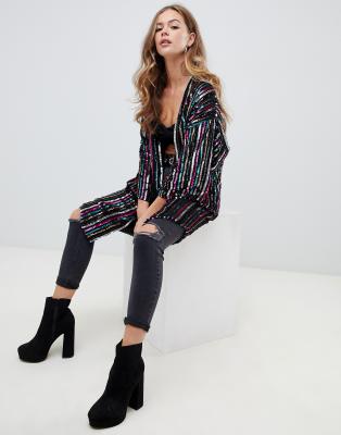 sequin kimono asos