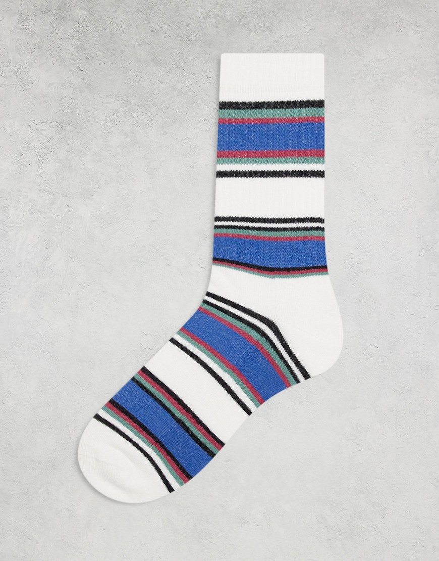 ASOS DESIGN stripe sock in multi