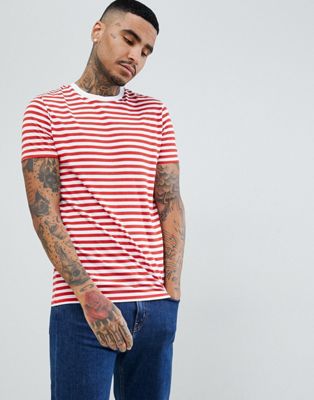 red white striped t shirt