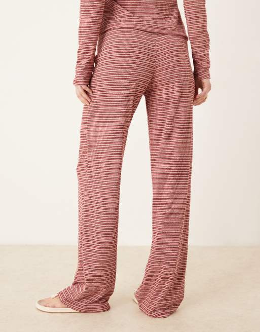 ASOS DESIGN stripe wide leg pants (part of a set)