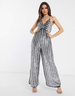 silver jumpsuit asos