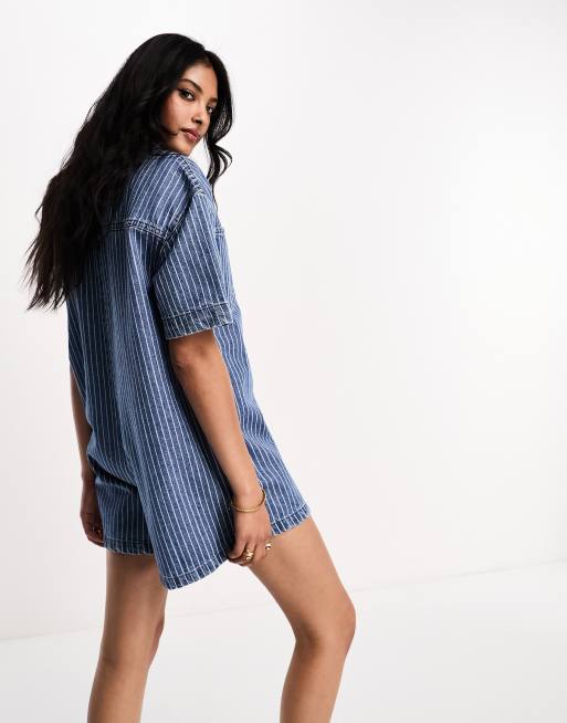 Asos denim hot sale romper