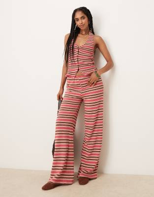Asos Design Striped Halter Neck Vest