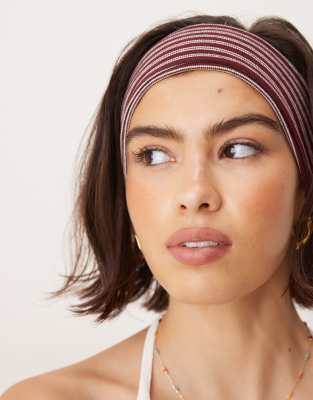Asos Design Striped Jersey Headband