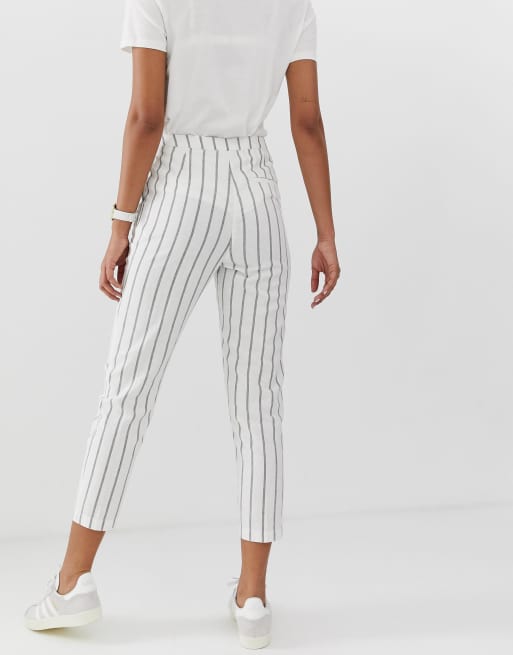 Cigarette on sale trousers striped