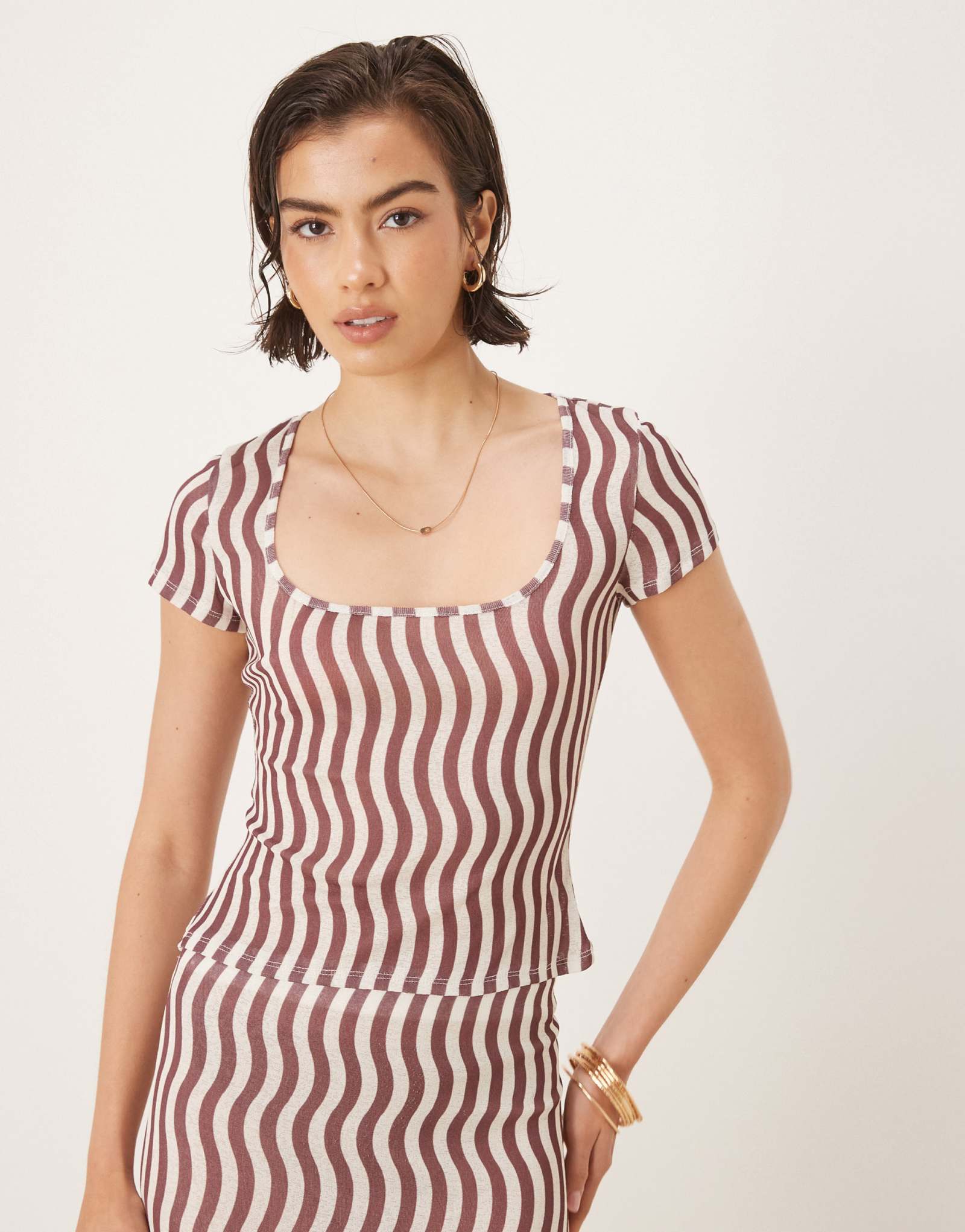  Футболка ASOS DESIGN с короткими рукавами в полоску - часть комплекта