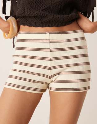 Asos Design Striped Micro Shorts