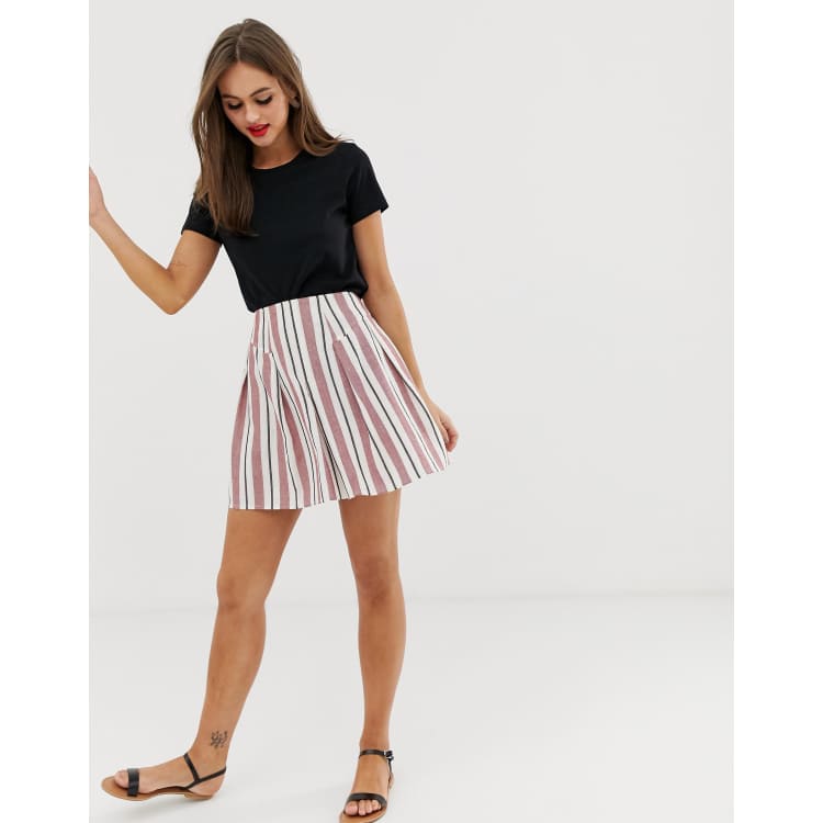 Striped skirt outlet 4 inch