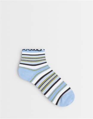 Asos Design Striped Socks In Multi