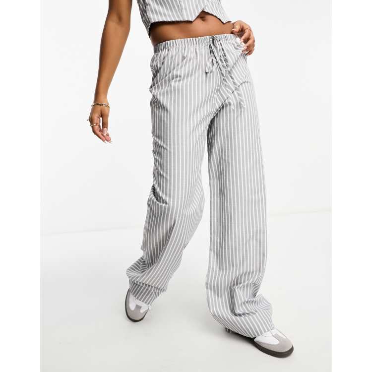 Asos striped hot sale trousers