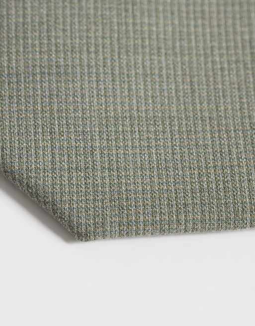 ASOS DESIGN - Stropdas met textuur in groen, 3 van 3