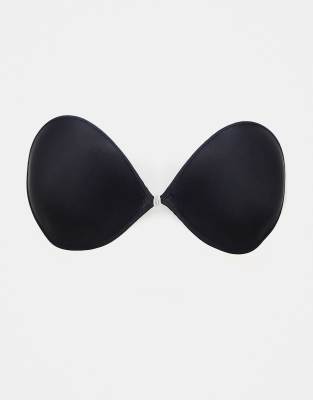 Asos Design - Stropløs Og Selvsiddende Sort Bh I Formstøbt Design Uden Ryg