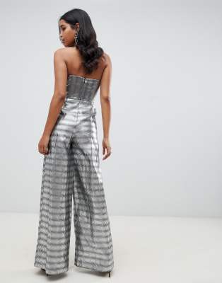 silver jumpsuit asos