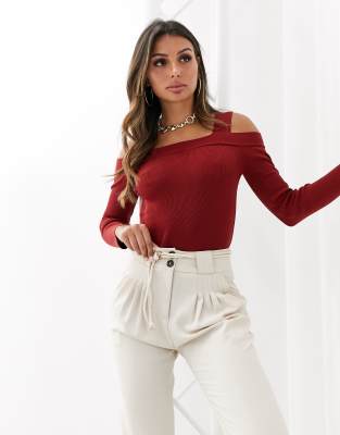 asos bardot cold shoulder