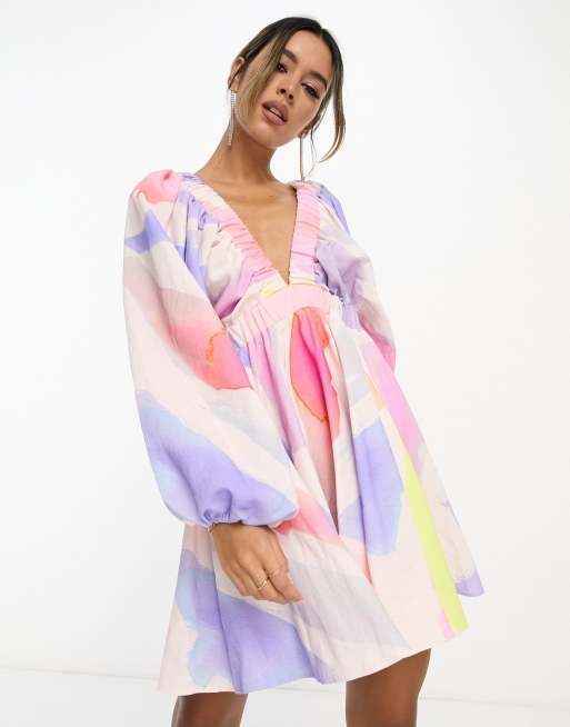 Asos abstract outlet dress