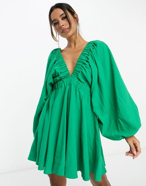 Asos balloon 2024 sleeve dress