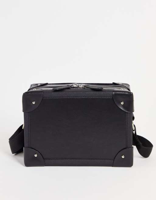 ASOS DESIGN structured box bag in black