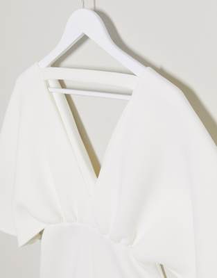 white structured dress