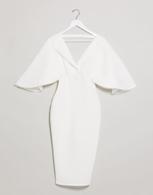 asos cape sleeve dress
