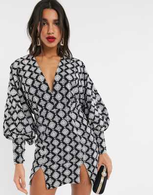 asos structured dress