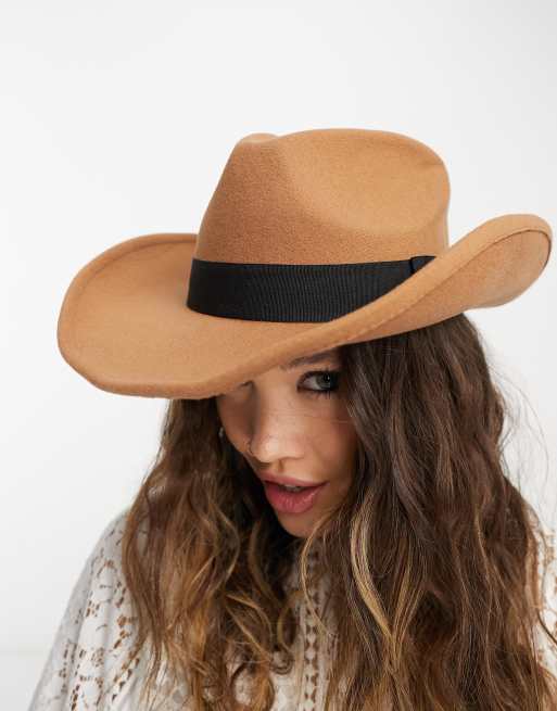 ASOS DESIGN structured cowboy hat in camel | ASOS