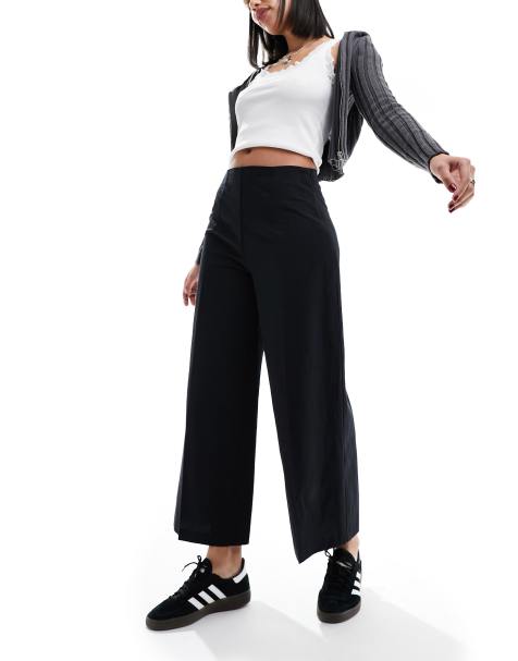 Petrol Ladies Basic Denim Culottes Pants Trendy Fashion High