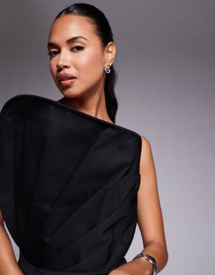 Asos Design Structured Extreme Sculpt Mini Dress In Black