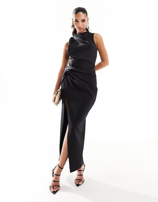  GRETD Sling Long Dress Open Back Slim Fit Slit Hips