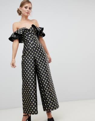 asos polka dot jumpsuit