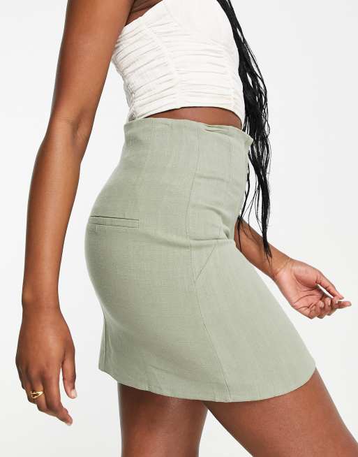 Khaki skirt outlet asos