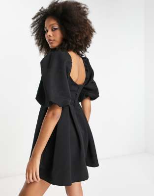 asos black prom dress